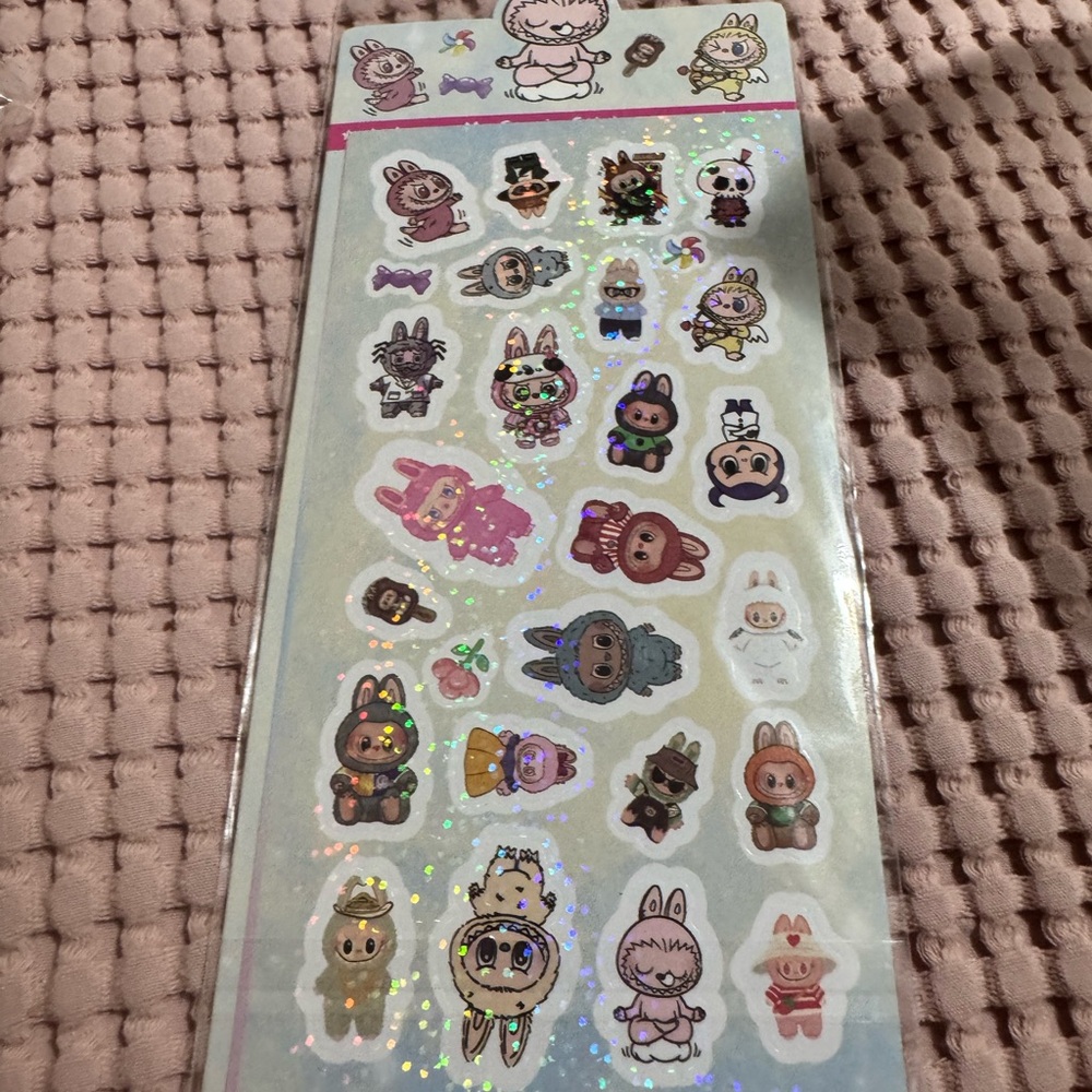 NWT Cute Labubu Monsters  Character Stickers